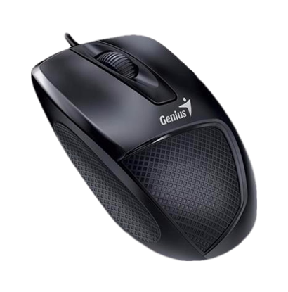 Mouse Alámbrico Genius Ergonómico DX-150X USB Negro