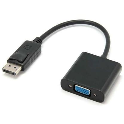 Convertidor Xue Displayport macho a VGA hembra, Negro