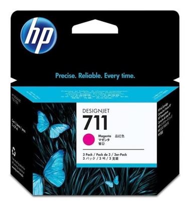 Pack x 3 Cartucho de Tinta DesignJet HP 711 29ML Magenta