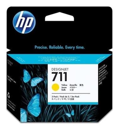 Pack x 3 Cartucho de Tinta DesignJet HP 711 29ML Yellow