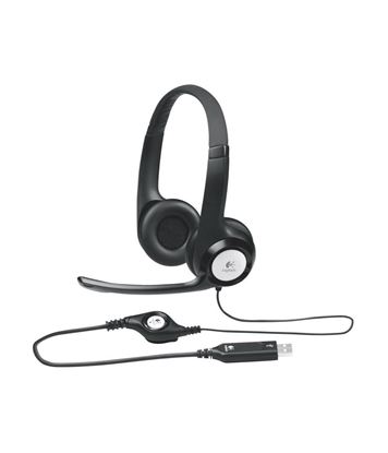 Diadema Alámbrica Logitech H390 USB Negro
