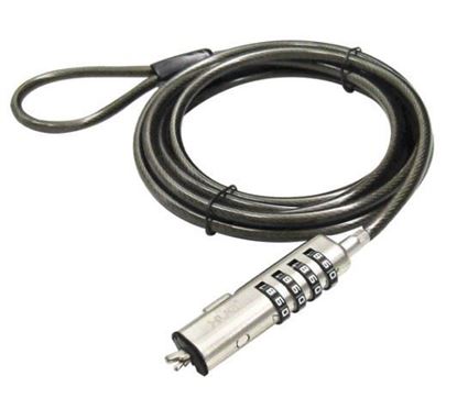 Guaya de Seguridad para portátil 4-DIGITOS 2.0MT/4.2MM NOBLE WEDGE