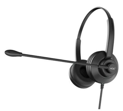 Diadema USB-A Binaural Cable 2M color Negra