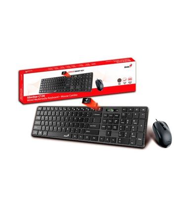 Combo Teclado y Mouse Genius SlimStar C126 Alambrico USB