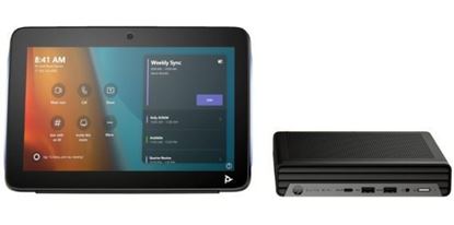 Kit básico Poly Studio Plus G9 para Microsoft Teams PC HP Mini IP con TC10