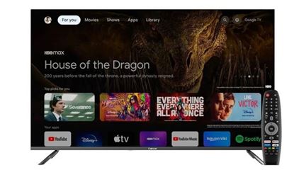 Televisor Smart TV 55” UHD 4K Google TV con Chromecast y Direct LED