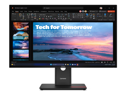 Monitor Lenovo ThinkVision T27QD-40 27” QHD 120Hz con USB-C, DP y HDMI