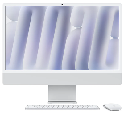 iMac 24” Retina 4.5K con Chip M4 RAM 16GB RAM SSD 1TB Color Plata