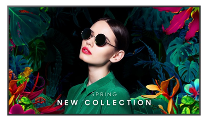 Pantalla Profesional Samsung 65” UHD 4K 500 nits 24/7 con WiFi y MagicInfo S10